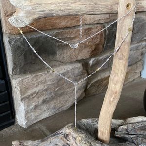 Silpada 3 in 1 sterling and brass necklace